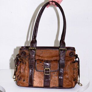 Leather Calf Hair Bag